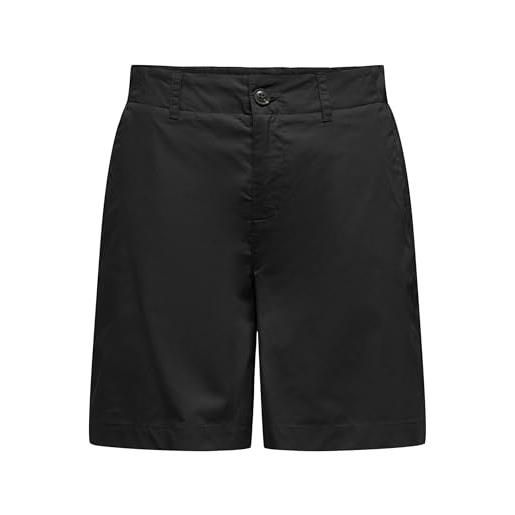 ONLY onlzora mw bermuda da donna pnt, nero, s