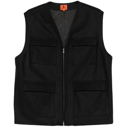 Barena vico multi-pocket gilet - nero