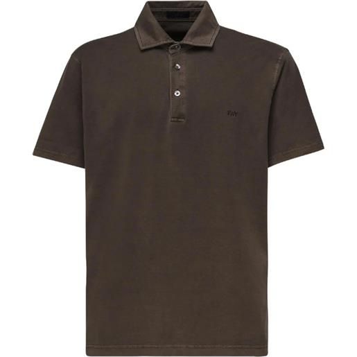 FAY polo FAY jersey, marrone