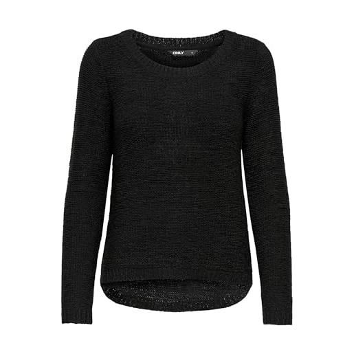 ONLY geena pullover donna maglione nero l 65% poliacrilico, 35% poliammide regular