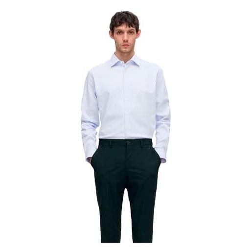 SELECTED HOMME seleted homme slhslim-performance - maglietta ls noos, blu cashmere/strisce: strisce, xxl