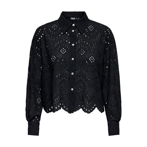 Only shirt onlvalais shirt, nero, xl