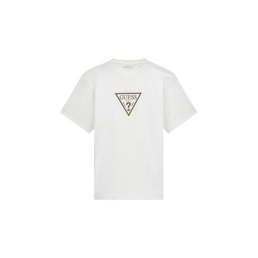 GUESS uomo t-shirt manica corta m6ri23k8fq4 cotone bianco m