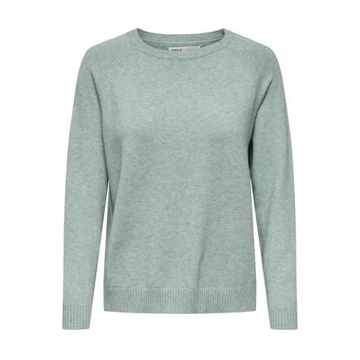 ONLY onllesly kings l/s maglione knt noos, gray mist, l