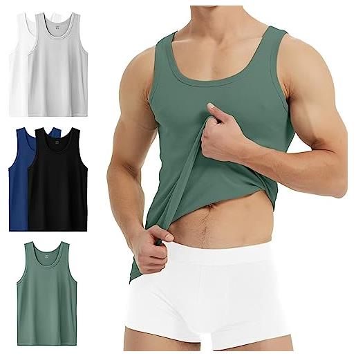 YouShow canottiera uomo 5 pezzi 100% cotone canotta uomo