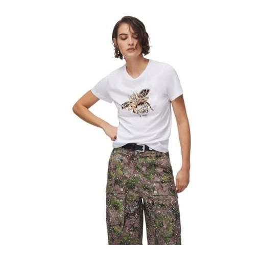 Liu Jo t-shirt mezze maniche wa6237 js923 (it, testo, s, regular, regular, bco bee liujo-p9779)