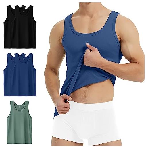 YouShow canottiera uomo 5 pezzi 100% cotone canotta uomo