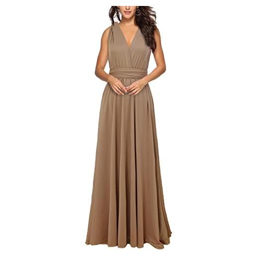 xxxiticat - abito da sera lungo da donna, elegante abito da damigella d'onore, abito da cocktail, per le feste