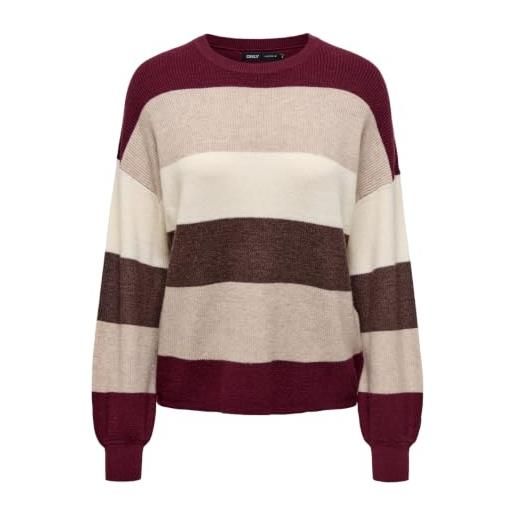 Only maglione da donna onlatia, zinfandel, xs