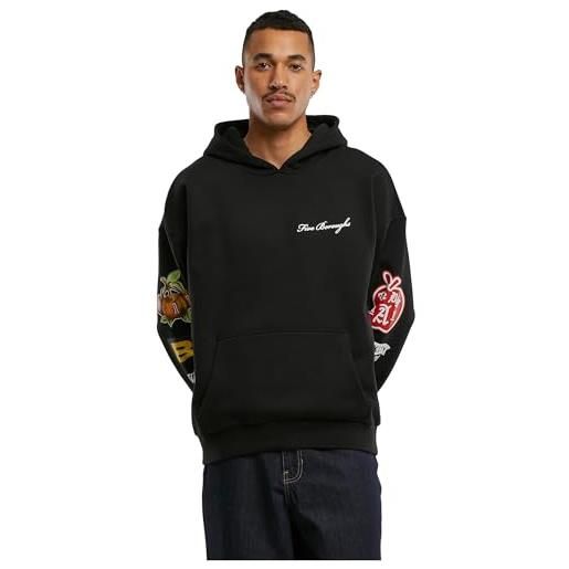 Mister Tee ny homage oversize hoody, felpa con cappuccio, uomo, nero (black), xl