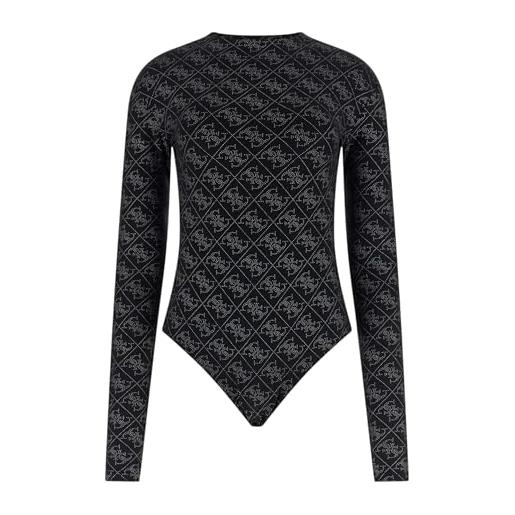 GUESS donna body manica lunga w5bp09k68d2 viscosa nero xl