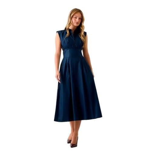 GUESS donna vestito lungo w6gka0w2353 cotone blu scuro s
