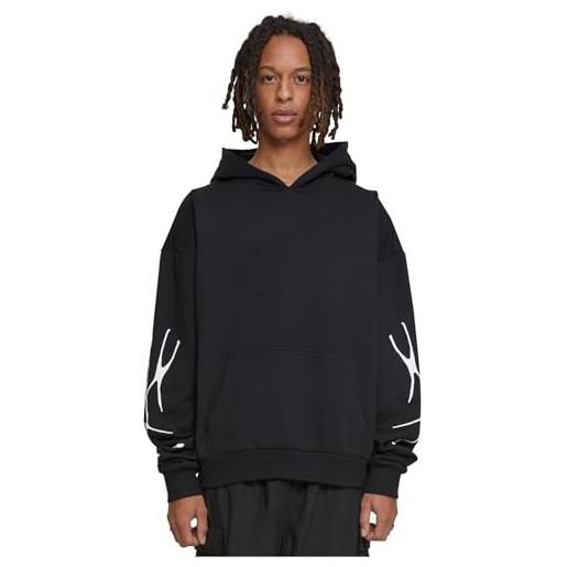 Mister Tee collection ultra heavy oversize hoodie, felpa con cappuccio uomo, black, 