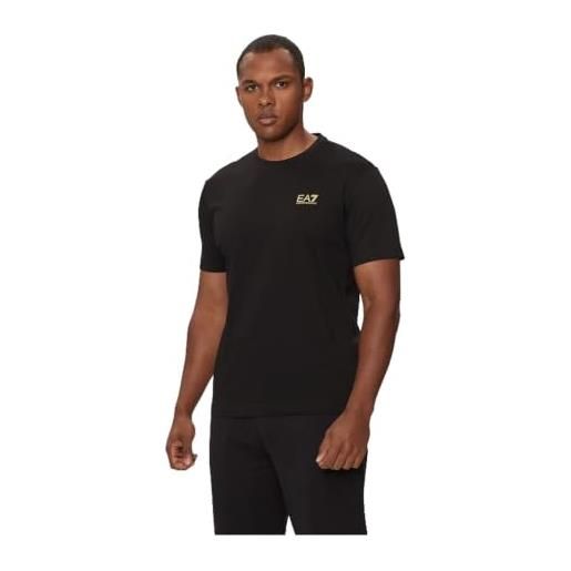 EA7 emporio armani t-shirt manica corta da uomo core identity in cotone pima, 8npt25