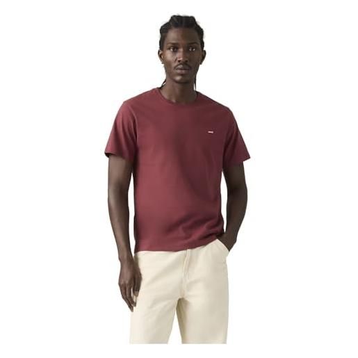 Levi's t-shirt da uomo ss original hm tee, rosso (rosso sangue), xl