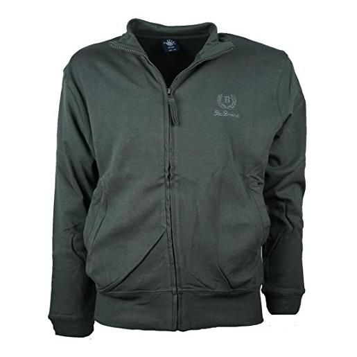 BE BOARD felpa leggera uomo taglie forti zip lunga articolo 9114conf