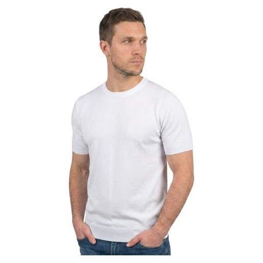 DALLE PIANE CASHMERE t-shirt uomo 100% cotone - bianco, m