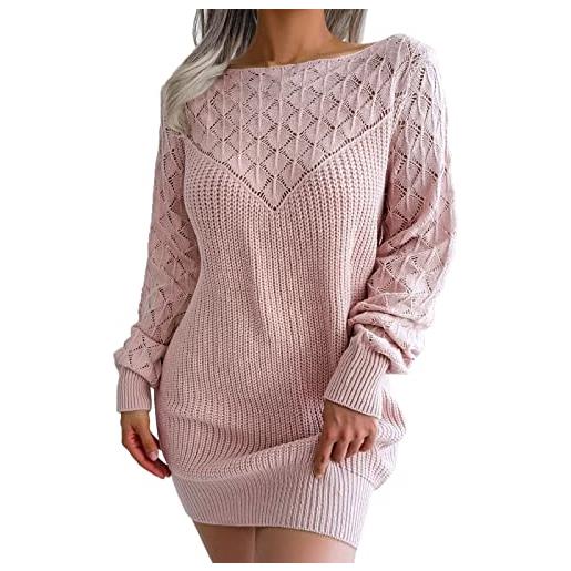 Kobilee vestito lana donna morbido curvy autunno vestiti casual sexy corto abiti vestito invernale elegante midi manica lunga abito maglione abito in maglia caldo aderente
