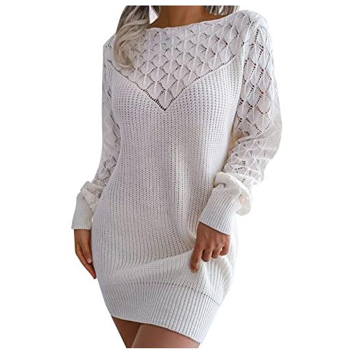 Kobilee vestito lana donna morbido curvy autunno vestiti casual sexy corto abiti vestito invernale elegante midi manica lunga abito maglione abito in maglia caldo aderente