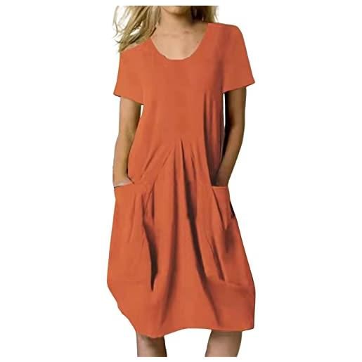Generic vestiti estivi donna curvy spiaggia abiti maxi abito da donna con scollo a v a maniche corte casual con stampa taglie forti da vestiti lunghi floreali estivi eleganti