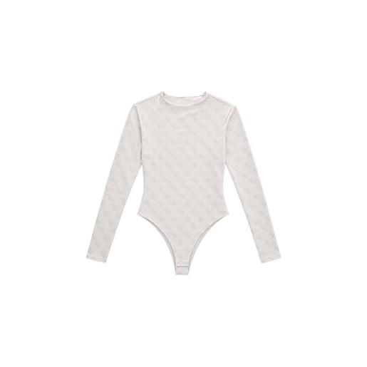 GUESS donna body manica lunga w5bp09k68d2 viscosa beige m