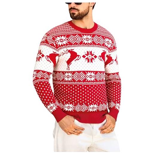 Marvmys pull-over de noël pour hommes