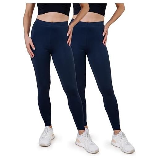 SES leggings donna confezione da 2 cotone blu navy (40/42)