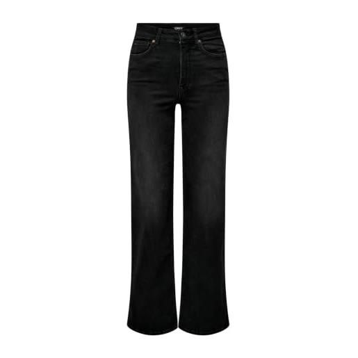 Only pantaloni jean donna, nero slavato. , m / 34l