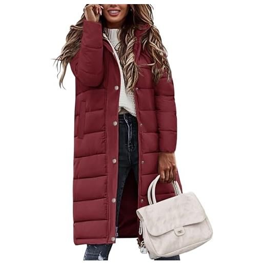 Tuopuda cappotto giubbotto donna invernale giacca cappotti imbottita caldo parka felpa con cappuccio giacche trapuntato lugghezza giaccone outwear antivento