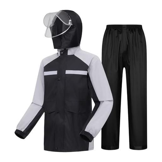 Taoyoule impermeabili e pantaloni impermeabili da uomo giacca antipioggia professionale tuta antipioggia abbigliamento da pesca