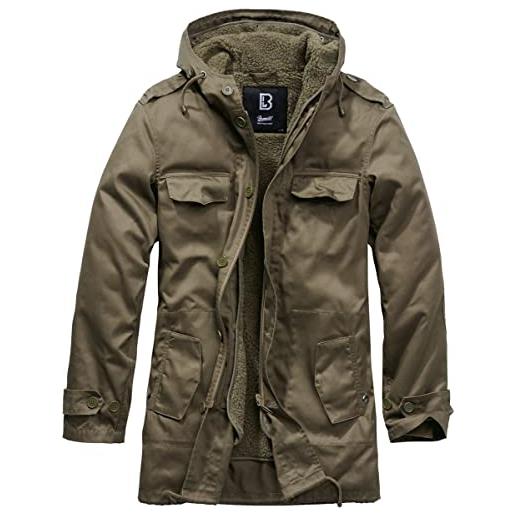 Brandit bw parka forest uomo parka verde oliva m 80% poliestere, 20% cotone