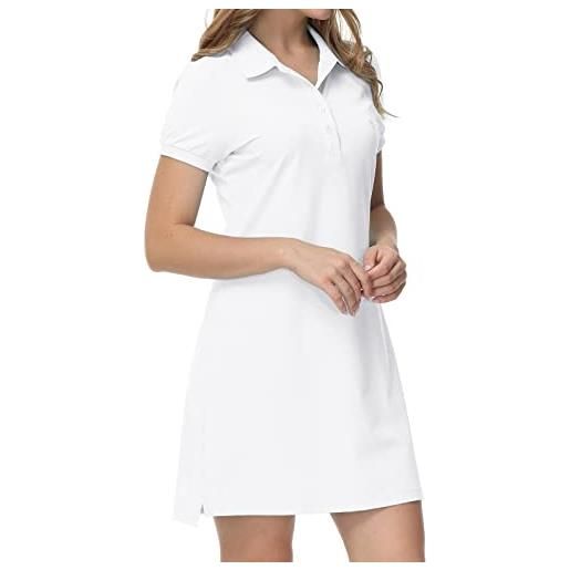 MoFiz vestito polo donna manica corta estate sportivo tenis golf dress