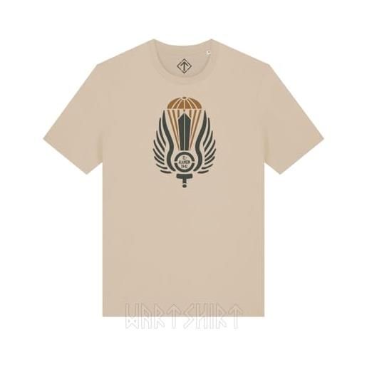 WARTSHIRT maglietta paracadutisti divisione folgore celebrativa battaglia el-alamein ww2 t-shirt (it, testo, m, regular, regular, desert sand)