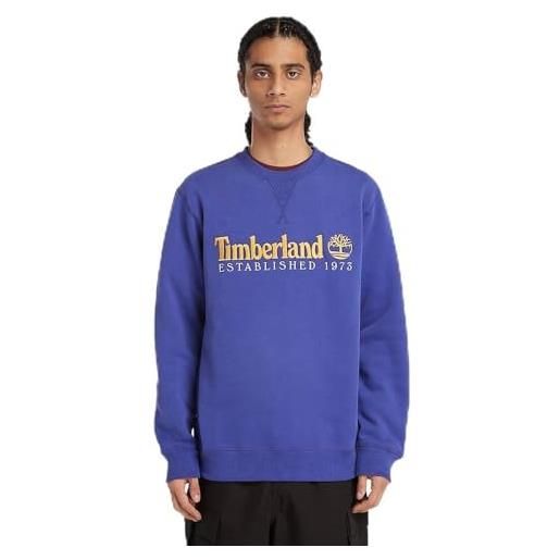 Timberland felpa da uomo, clematis blue wb, l