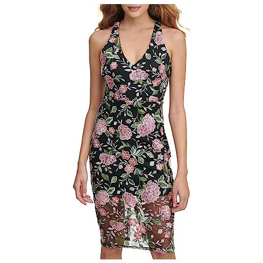 Guess women's contemporary nylon dress vestito da cocktail, multicolore, 50 donna
