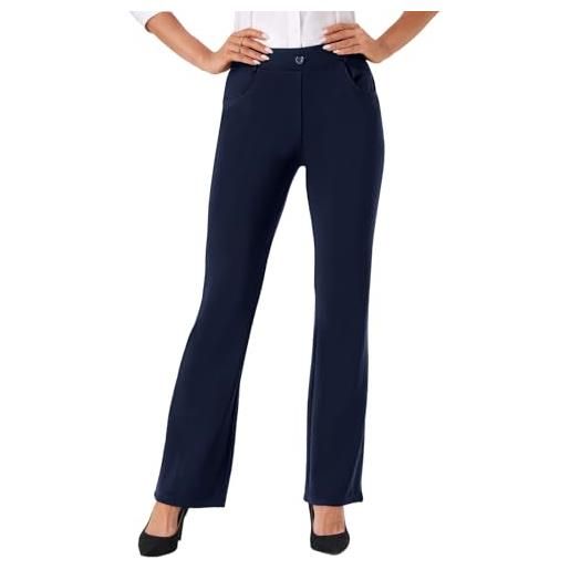 Friptspyg pantaloni donne con tasche eleganti business pantaloni casual suit lavoro tessuto pantaloni stretch con cerniera
