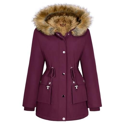 heekpek giubbotto donna invernale cappotto lungo impermeabile parka