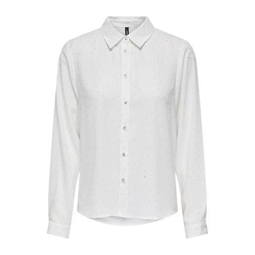 ONLY onlzeke l/s stud shirt wvn, ballerino di nuvola, s