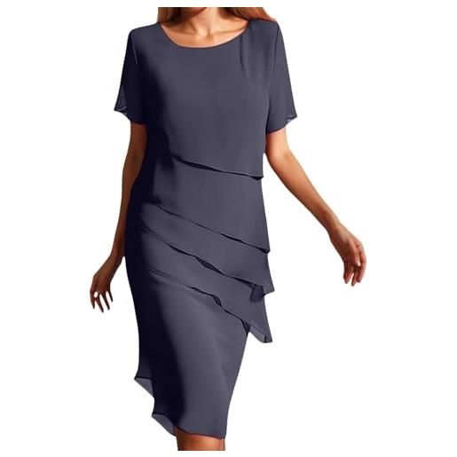 RYTEJFES abito estivo donna abiti estivi donna vestito abbigliamento corti abitino vestiti lunghi cotone vestidos de mujer verano smanicato eleganti elegante anziana lungo leggeri a camicia corto 5xl di lino