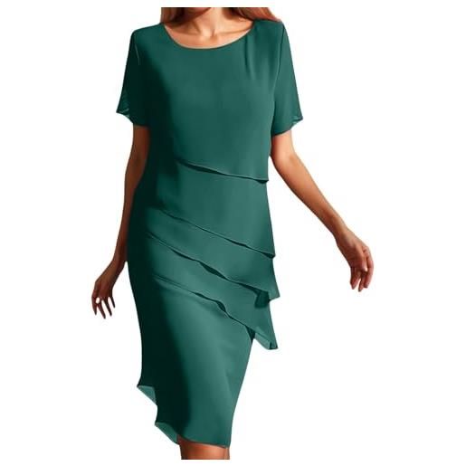 RYTEJFES vestiti estivi donna abiti chemisier midi abitini lino cotone vestito estivo vestitino mare abitino corto chic abito tubino curvy vestitini estate prendisole