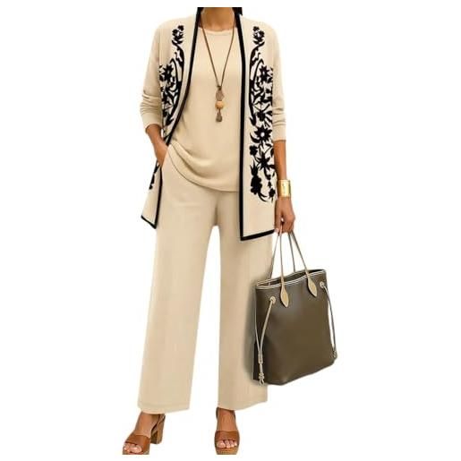 shownicer completo donna elegante tailleur 3 pezzi set completi di pantaloni casual completo da cerimonia set per business e matrimoni