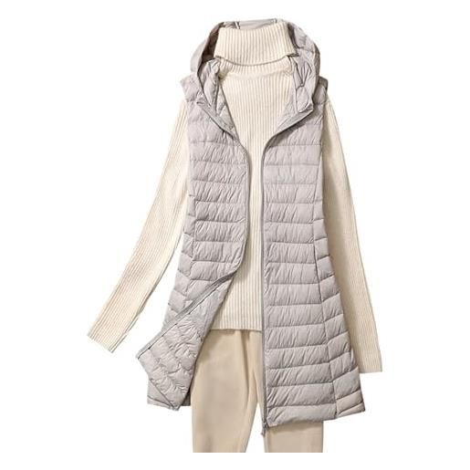 Peuignao gilet piumino donna lungo leggero gilet imbottito trapuntato donna giubbotto giubbino giacca smanicato gilet donna piumino leggero senza maniche donna giacchetto smanicato gilet imbottiti donna