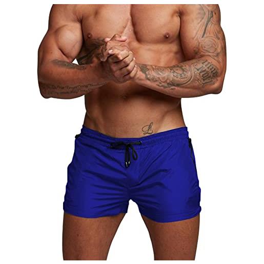 Donason costume da bagno uomo, pantaloncini sportivi da uomo asciugatura rapida pantaloni corti da corsa calzoncini da surf sulla spiaggia con fodera in mesh e tasche