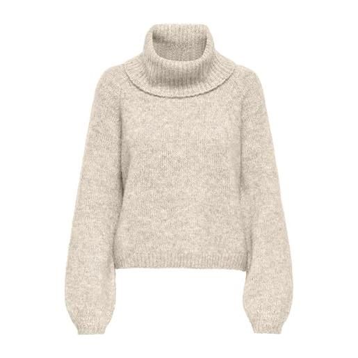ONLY maglie donna ONLY 15358571 gila rollneck whitecap gray
