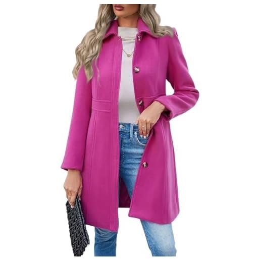 shownicer cappotto donna invernale elegante cappotti lungo trench cappotto con bottoni curvy giacca autunno inverno