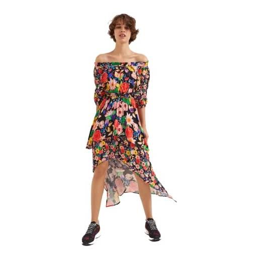 Desigual abito casual da donna, multicolore, xs