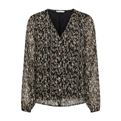 ONLY onlluna l/s v-neck top cs noos ptm maglietta a maniche lunghe, black/aop: cora graphic, m donna