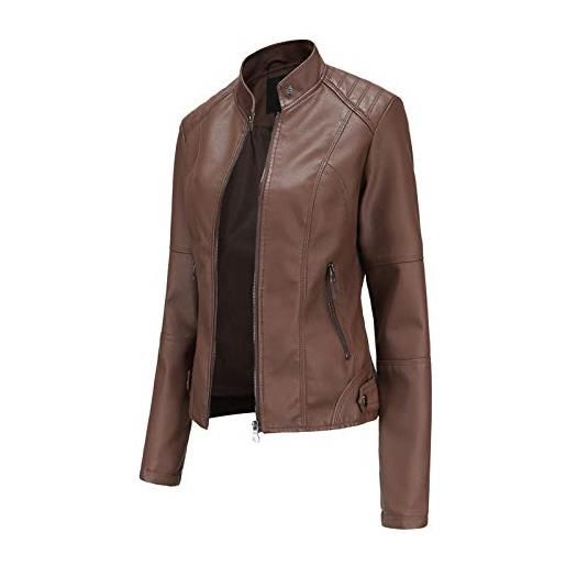 Generico giacca in pelle donna giubbino pelle donna ecopelle giubbotto similpelle giacchetto suede primaverile giacche biker elegante giacchino corto chiodo lunga 5xl uomo cappotto 100 gr giubbotti grammi