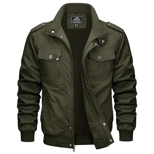 MAGCOMSEN giubbino uomo giacca leggero primaverile sahariana uomo estiva tattica militare casual autunno giacca