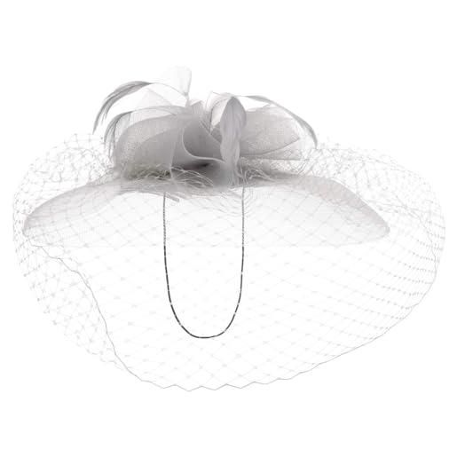 LIERYS vilisca fascinator cappello da cerimonia con fiocco e piume prodotto in italia donna primavera estate